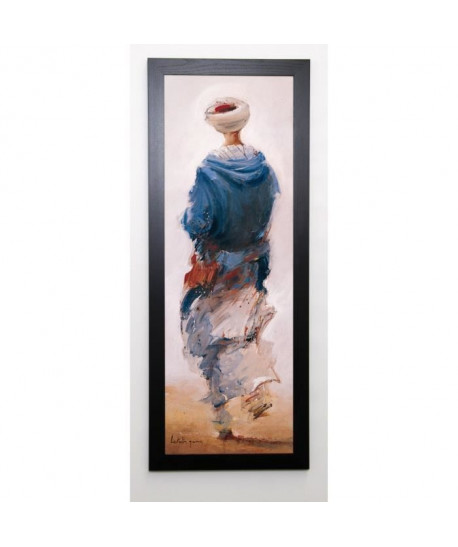 LETESTU YANN Image encadrée Bédouin bleu 40x102 cm Bleu