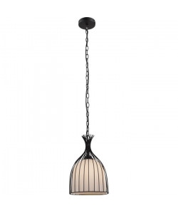 GLOBO LIGHTING Suspension métal noir en verre opal  Forme ronde