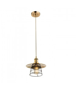 GLOBO LIGHTING Suspension  Ř 22 cm x H 150 cm  Bronze noir