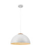 GLOBO LIGHTING Suspension bois  Ř 40 cm x H 14 cm  Blanc