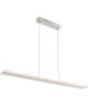 Suspension LED en nickel mat 150x12x100cm