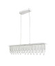 Suspension LED Chrome 150x11x90cm