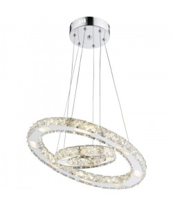 Suspension LED chrome 150x40x40cm