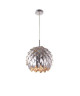 GLOBO LIGHTING Suspension chromé  Ř 30 cm x H 12 cm  Aluminium chromé