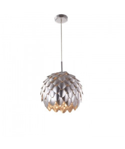 GLOBO LIGHTING Suspension chromé  Ř 30 cm x H 12 cm  Aluminium chromé