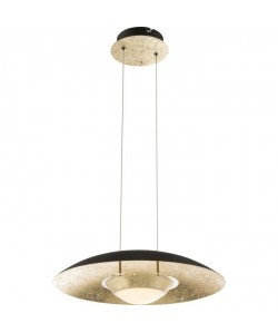 Suspension LED en Métal 120x40x40 cm Noir