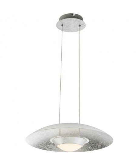 Suspension LED en Métal 120x40x40 cm Blanc