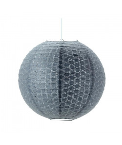 Lustre  suspensions boule Delice diametre 45 cm gris