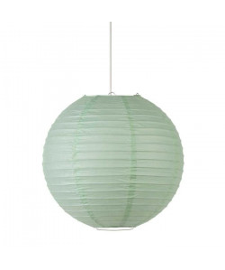 Lustre  suspension boule Japonaise diametre 35 cm vert d\'eau