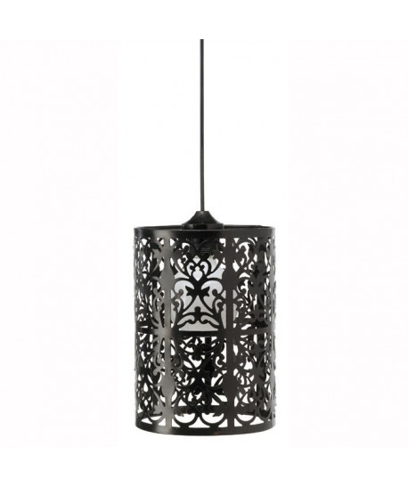 TANGER Lustre  suspension noire Ř19cm. Hauteur 25 cm