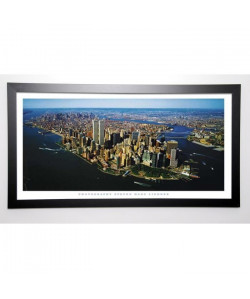 LINDNER Image encadrée Aerial View of Manhattan 57x107 cm Multicolore