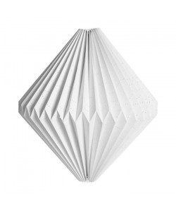 SEMA Lustre  suspension en papier ajourée origami Triga 38x40 cm blanc