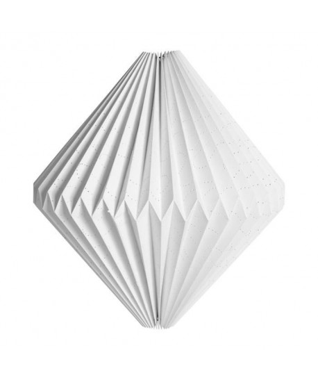 SEMA Lustre  suspension en papier ajourée origami Triga 38x40 cm blanc