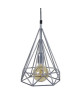 TRYLIS    Lustre  suspension fil métal, diametre 23 cm, aluminium