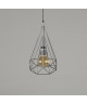 TRYLIS    Lustre  suspension fil métal, diametre 23 cm, aluminium