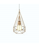 TRYLIS    Lustre  suspension fil métal, diametre 23 cm, cuivre