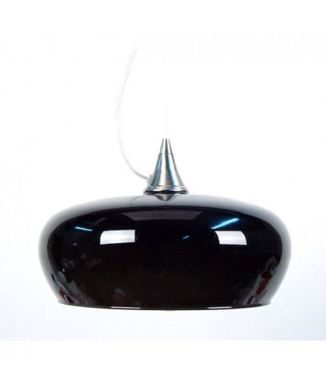 MATILDE Suspension verre et acier 30x30x90 cm Noir