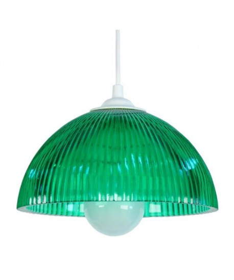 HOLLOPHANE Suspension verre centrifugée  25x25x80 cm  Vert