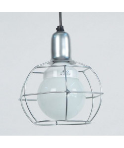 HEX GLOBE Suspension acier 18x18x80 cm Aluminium