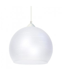 ACTUELLE Suspension verre soufflé bouche  30x30x90 cm  Blanc