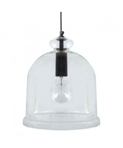 MANILLA Suspension verre 28x28x90 cm Noir