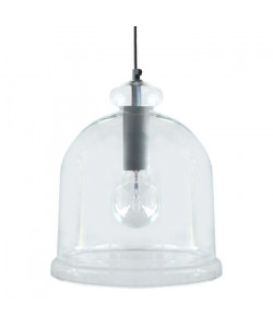 MANILLA Suspension verre 28x28x90 cm Aluminium