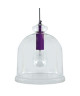 MANILLA Suspension verre 28x28x90 cm Violet