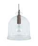 MANILLA Suspension verre 28x28x90 cm Taupe