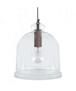 MANILLA Suspension verre 28x28x90 cm Taupe