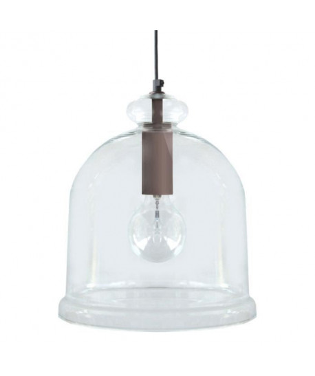 MANILLA Suspension verre 28x28x90 cm Taupe