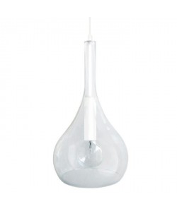 TREVISO Suspension verre 25x25x90 cm Blanc