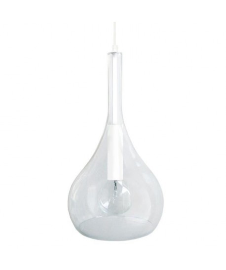 TREVISO Suspension verre 25x25x90 cm Blanc