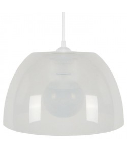 Lustre  suspension Plexi E27 15 W Ř25 cm Blanc