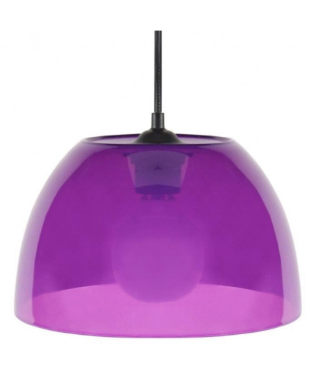 Lustre  suspension Plexi E27 15 W Ř25 cm Violet