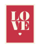 Affiche papier   Love en rouge   Braun Studio    30x40 cm