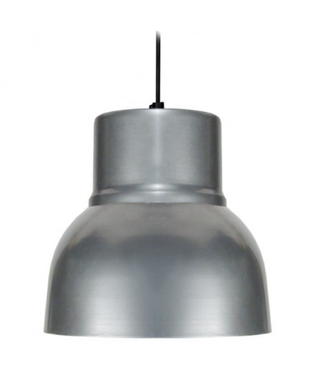 CLOCHE Lustre  suspension métal Ř24cm  Coloris aluminium