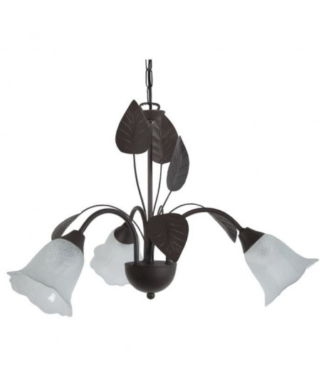 Lustre Eglantine 3 lumieres E14 15 W Noir