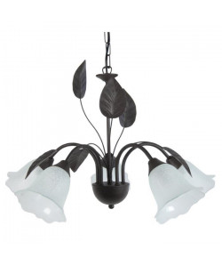 Lustre Eglantine 5 lumieres E14 15 W Noir