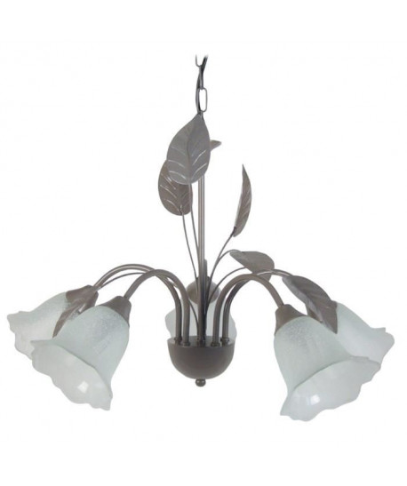 Lustre Eglantine 5 lumieres E14 15 W Beige