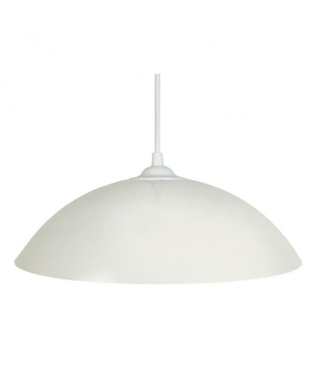 Lustre  suspension Demilune E27 25 W Ř29,5 cm Blanc