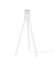 VITA Trépied en métal Tripod Table avec cordon en tissu 2 m blanc