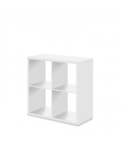 MAX Etagere avec 4 cubes Style contemporain  Blanc  L 73 cm