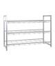 Etagere rangement chaussures Lasper 80x60x30 cm aluminium