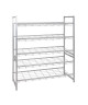 Etagere rangement chaussures Lasper 80x60x30 cm aluminium