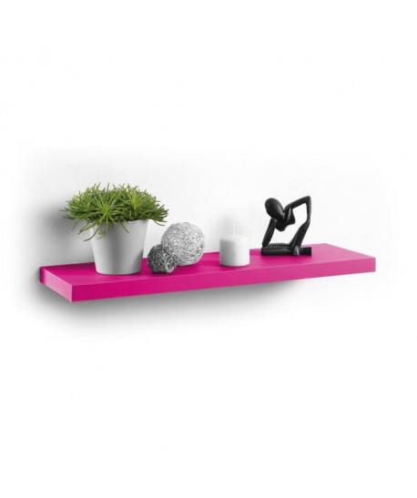 Etagere flottante  L 75 x l 22,8 x H 3,4 cm  Rose fuchsia