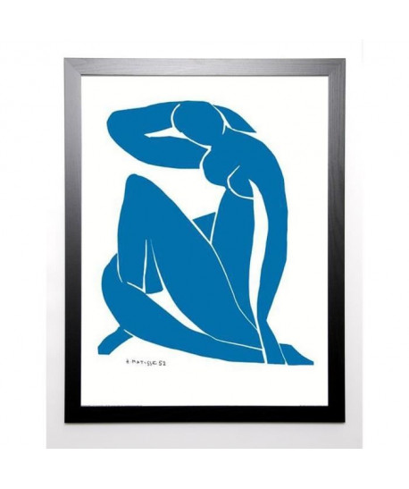 MATISSE Image encadrée Nu Bleu II 67x87 cm Bleu