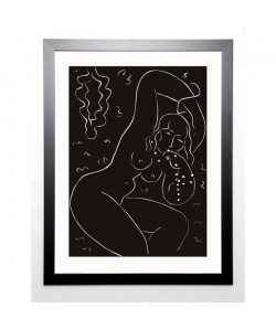 MATISSE Image encadrée Nu au bracelet 67x87 cm Noir