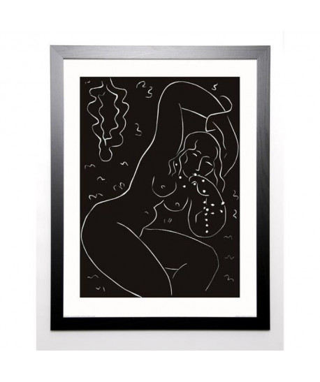 MATISSE Image encadrée Nu au bracelet 67x87 cm Noir