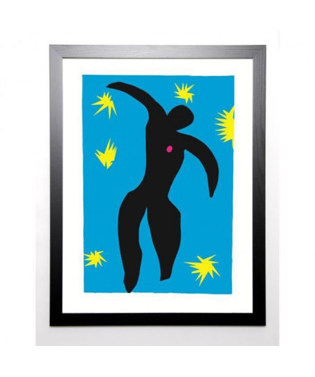 MATISSE Image encadrée Jazz Icarus 1943 67x87 cm Bleu