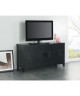 CAMDEN Meuble TV industriel en métal laqué noir  L 119 cm